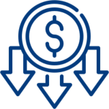 Financial downturn icon