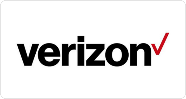 Verizon branding with bold lettering